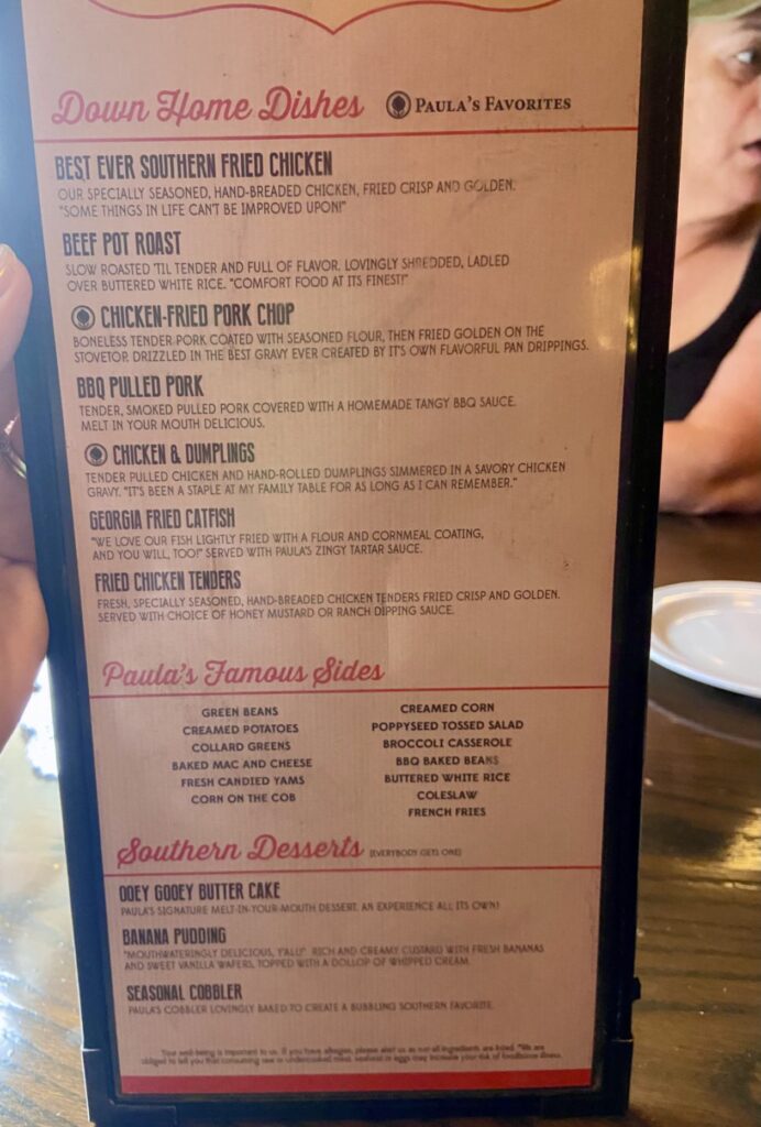 Lady & Sons Menu 5